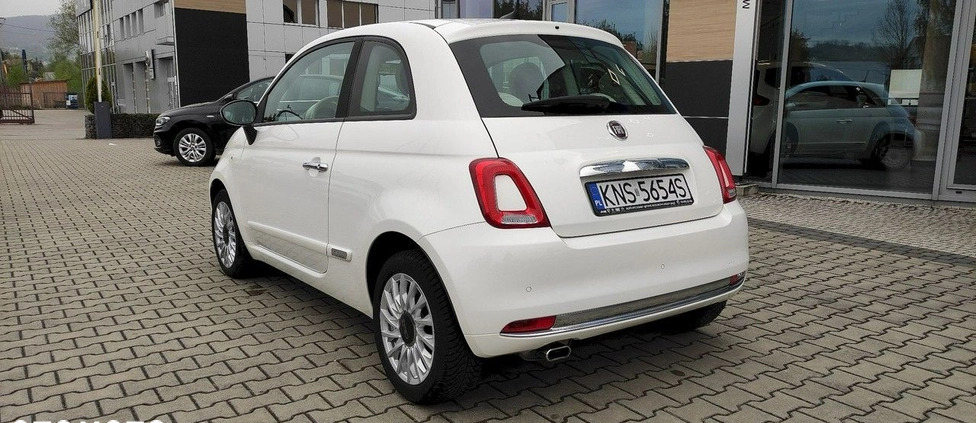 Fiat 500 cena 48500 przebieg: 39059, rok produkcji 2020 z Płoty małe 121